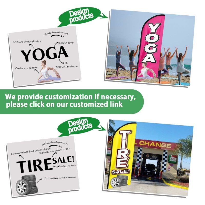8FT Espresso Advertising Swooper Flag (Flagpole Not Included 3.4)